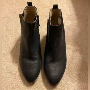 Dr. Scholl’s black ankle boots with studded heels